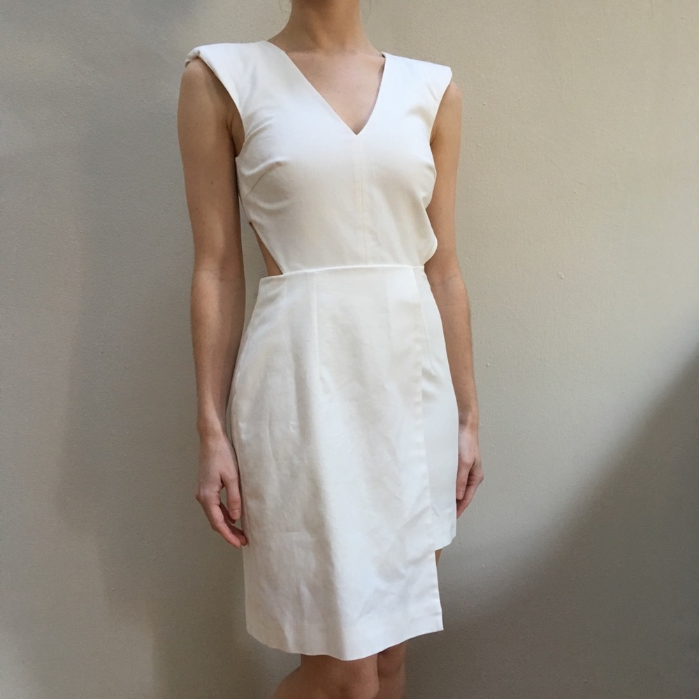 Exclusive FASHION STAR white designer dress